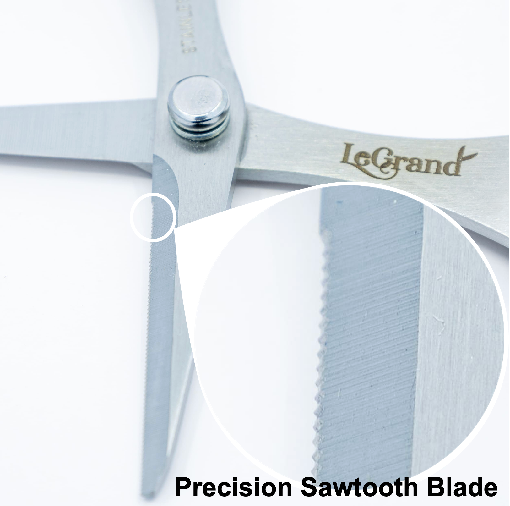 Pro-Grade 6" Aramid Fiber Scissors – Precision Sawtooth Blade