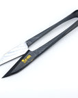 ★"Edo" Style Thread Snips - Oxidized White Super Steel 5"