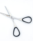 Small 4" Slim Blade Scissors Black- High-carbon Stainless Steel