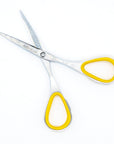 Small 4" Slim Blade Scissors Yellow- High-carbon Stainless Steel