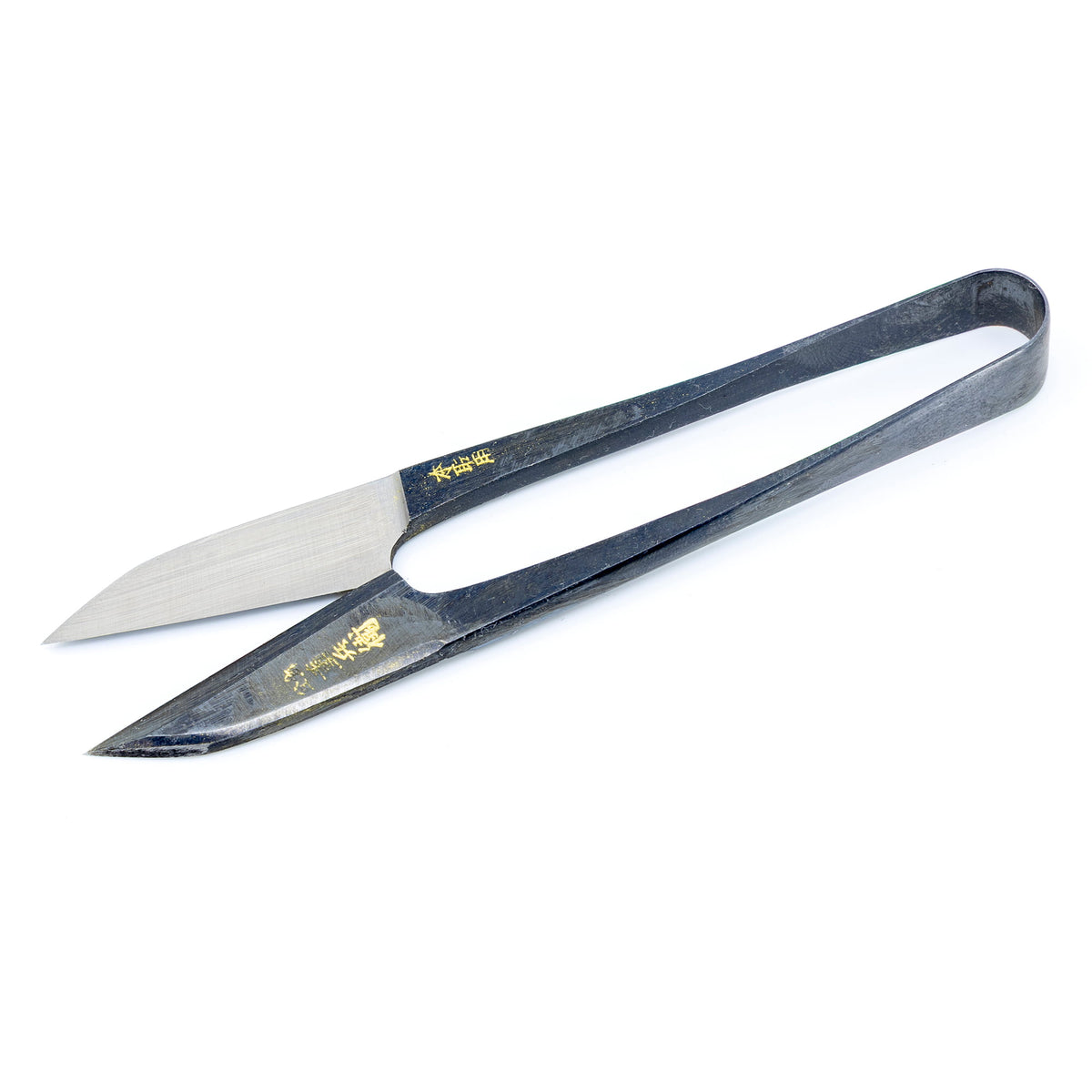 Japanese Short Thread Snips for Sewing – Oxidized Blue Steel 5”