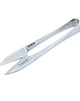 Japanese Short Thread Snips for Sewing – Polished Blue Steel 4”